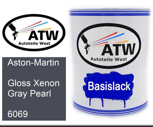 Aston-Martin, Gloss Xenon Gray Pearl, 6069: 1L Lackdose, von ATW Autoteile West.